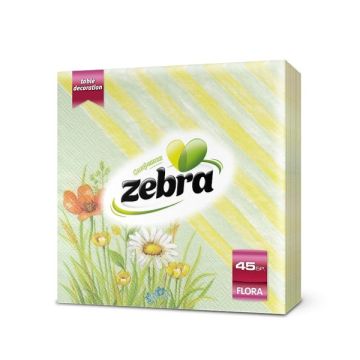 Zebra Flora Салфетки x45 броя