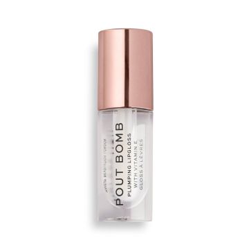 Revolution Pout Bomb Гланц за устни за обемx4.6 мл, Glaze Clear