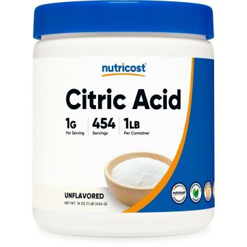 Лимонена киселина на прах х454 г Nutricost