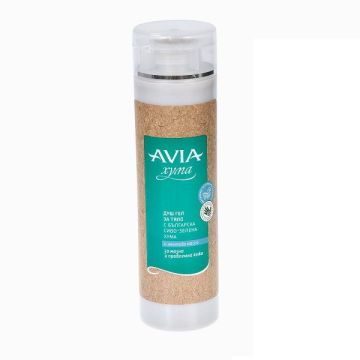 Avia Душ гел за тяло със сиво-зелена хума и ментово масло за мазна и проблемна кожа х250 мл