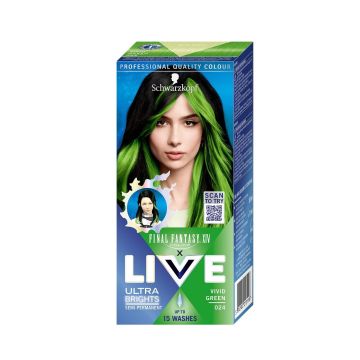 Schwarzkopf Live Ultra Brights Перманента боя за коса, цвят 024 Vivid Green