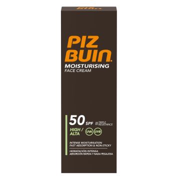 Piz Buin Слънцезащитен хидратиращ крем за лице SPF50 x50 мл