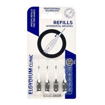Elgydium Clinic Refill Интердентална четка за зъби, размер 0,6 mm x4 броя