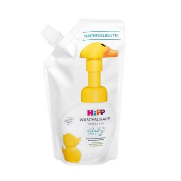 Hipp Baby Sanft Измивна бебешка пяна за ръце и лице - пълнител х250 мл