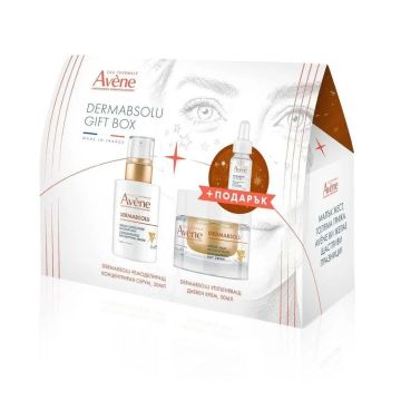 Avene DermAbsolu Комплект за лице Концентриран серум за лице против бръчки и Уплътняващ дневен крем за лице против бръчки
