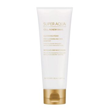 Missha Super Aqua Cell Renew Snail Почистваща пяна за лице x100 мл