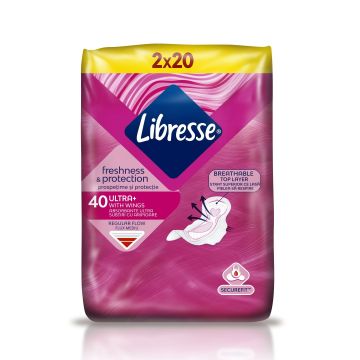 Libresse Ultra Thin Fresh Protect Дамски превръзки х40 броя