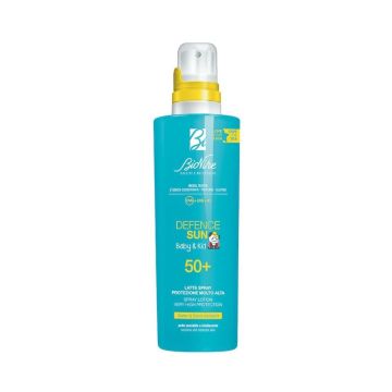 Bionike Defence Sun Baby & Kid Слънцезащитен спрей - лосион за бебета и деца с много висока защита SPF50+ x200 мл