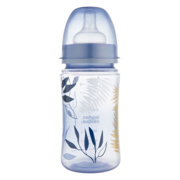 Canpol babies Easy Start GOLD Шише антиколик с широко гърло 3м+ x240 мл, blue