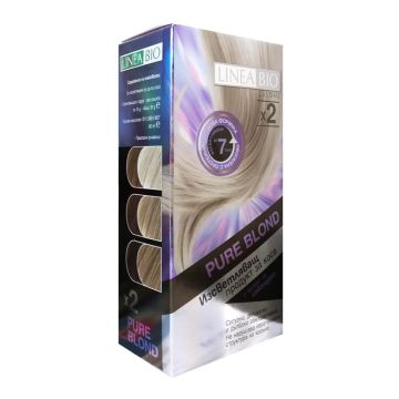 Linea Bio Salone Pure Blond Изветляващ продукт за коса с аромат на лавандула, за дълга коса х 2 сашета 15 грама