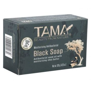 Tama Антибактериален черен сапун с масло от карите х120 грама