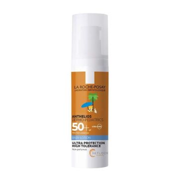 La Roche-Posay Anthelios Слънцезащитно мляко за лице и тяло за бебета SPF50+ x50 мл