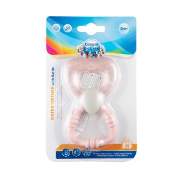 Canpol babies Magic Wand Дрънкалка с водна чесалка за деца над 0 месеца - 56/152, розова