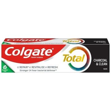 Colgate Total Charcoal & Clean Паста за зъби за цялостна грижа за устна хигиена х100 мл