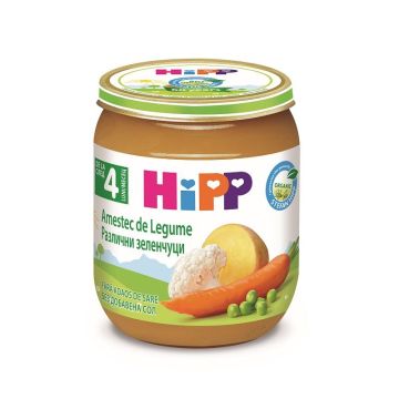 Hipp Био пюре различни зеленчуци за деца над 4 месечна възраст х125 грама - 4013