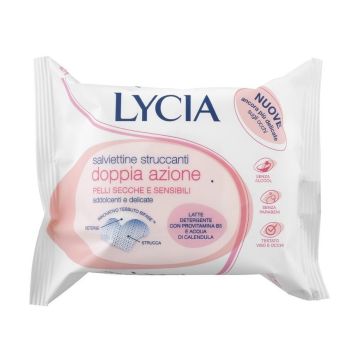 Lycia Мокри кърпи за лице и очи за суха и чувствителна кожа х20 броя
