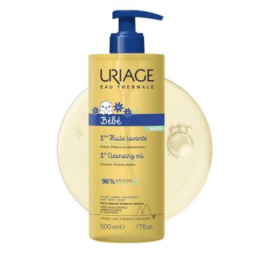 Uriage Bebe Почистващо душ-олио с отмиване x500 мл