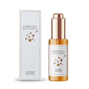 Wooden Spoon Omega+Rescue Oil Нощен серум за лице х30 мл