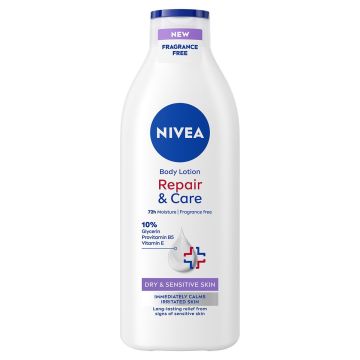 Nivea Body Repair & Care Лосион за тяло за суха и чувствителната кожа x400 мл