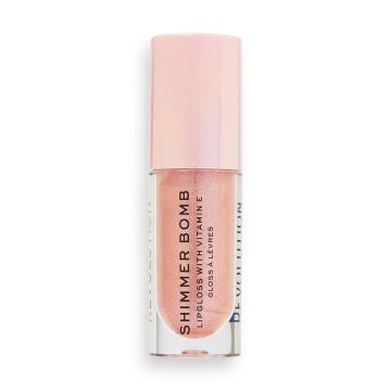 Revolution Shimmer Bomb Гланц за устни за обем x4.6 мл, Glimmer Nude