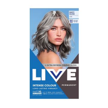 Live Intense Colour Трайна крем боя за коса с метален оттенък, U72 Dusty Silver