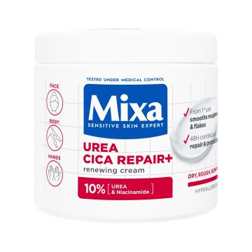 Mixa Urea Cica Repair Регенериращ крем за груба и суха кожа x400 мл