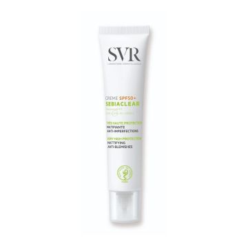 SVR Sebiaclear Слънцезащитен крем за мазна и склонна към акне кожа SPF50 x40 мл