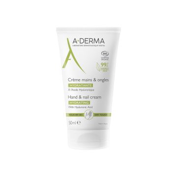 A-Derma Хидратиращ крем за ръце и нокти с хиалуронова киселина x50 мл