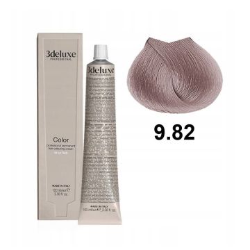 3Deluxe Colour Трайна боя за коса с арганово масло и екстракт от невен, цвят 9.82