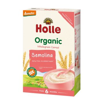 Holle Био безмлечна каша с грис за деца от 6 месечна възраст x250 грама