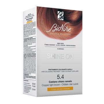 Bionike Shine On Безамонячна боя за коса x125 мл, 5.4 Copper Light Brown