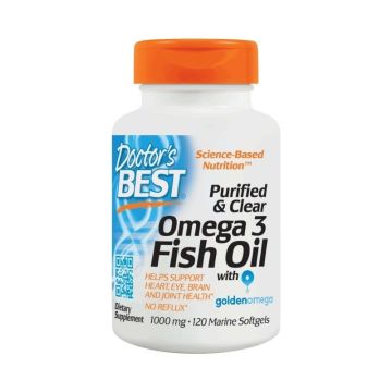 Омега 3 рибено масло 1000мг х120 капсули Doctor's Best