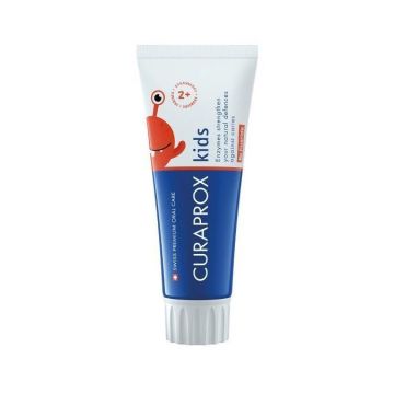 Curaprox  Kids Strawberry Паста за зъби за деца над 2 години без флуорид x60 мл