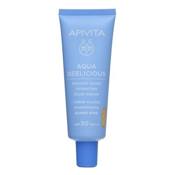 Apivita Aqua Beelicious Тониран хидратиращ озаряващ флуид за лице SPF30 x40 мл