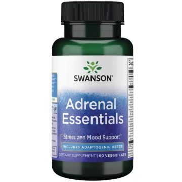 Adrenal Essentials Добавката за надбъбречните жлези х60 веге капсули Swanson