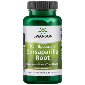 Сарсапарила корен 450 мг х60 капсули Swanson
