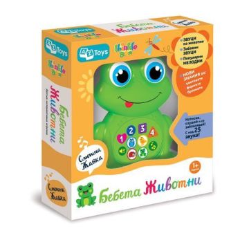 Thinkle Stars Музикална играчка Смешна жабка за деца над 12 месеца