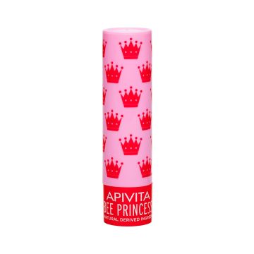Apivita Bee Princess Детски балсам за устни с плодов вкус на кайсия х4,4 грама