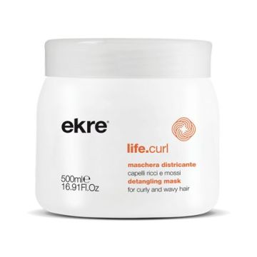 Ekre Life Curl Маска за къдрава и непокорна коса с антистатичен ефект х500 мл