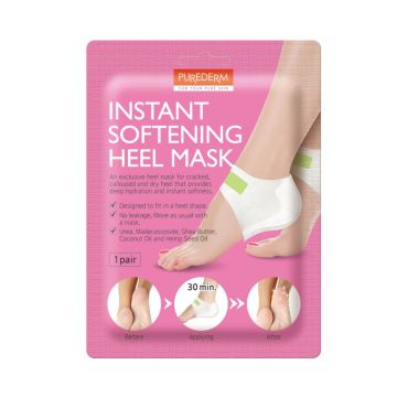 Purederm Интензивна маска за моментално омекотяване на петите x1 брой