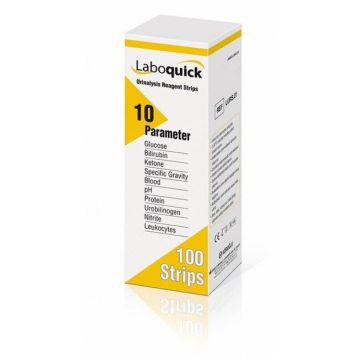Laboquick Тест ленти за уринен анализ по 10 показателя х100 броя