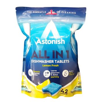 Astonish All in 1 Dishwasher Tablets Таблетки за съдомиялна машина x42 броя