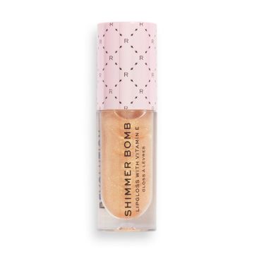 Revolution Soft Glamour Shimmer Bomb Гланц за устни за обем x4.6 мл, Glistening