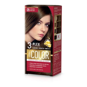 Aroma Color Дълготрайна крем-боя за коса, 05 Златен кестен