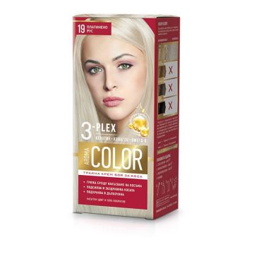 Aroma Color Дълготрайна крем-боя за коса, 19 Платинено рус