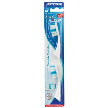 Trisa Sonic Power Complete Protection Накрайник за електрическа четка за зъби х2 броя