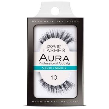 Aura Power Lashes Изкуствени мигли, 10 Slightly Nightly