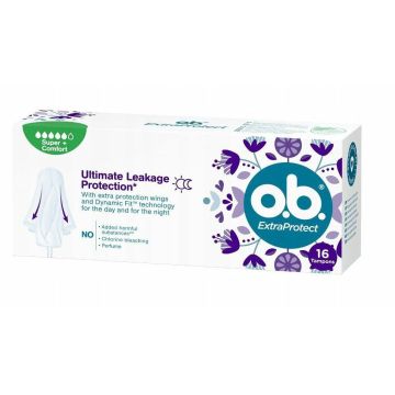 O.B. ExtraProtect Super Plus Дамски тампони х16 броя