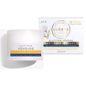 Lumene Klassikko Advanced Anti-age Лифтинг нощен крем за лице с анти-ейдж ефект x50 мл