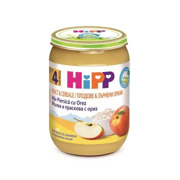 Hipp Био плодова заготовка с ориз за деца от 4 месеца х190 грама - 4703